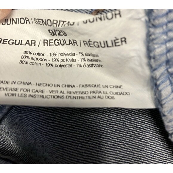 Black Daisy Jeans Juniors Size 9/29 Kate Straight Leg Mid Rise Faded Denim - Picture 4 of 7